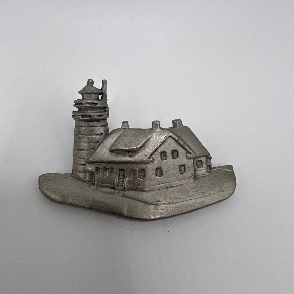 LIGHTHOUSE PINS West Quoddy Head LIGHTHOUSE PIN MAINE PIN pewter pin